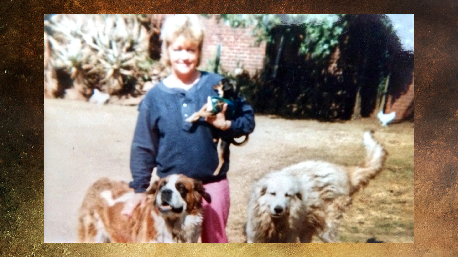 Mom and her dogs - Mor og hundene hennes